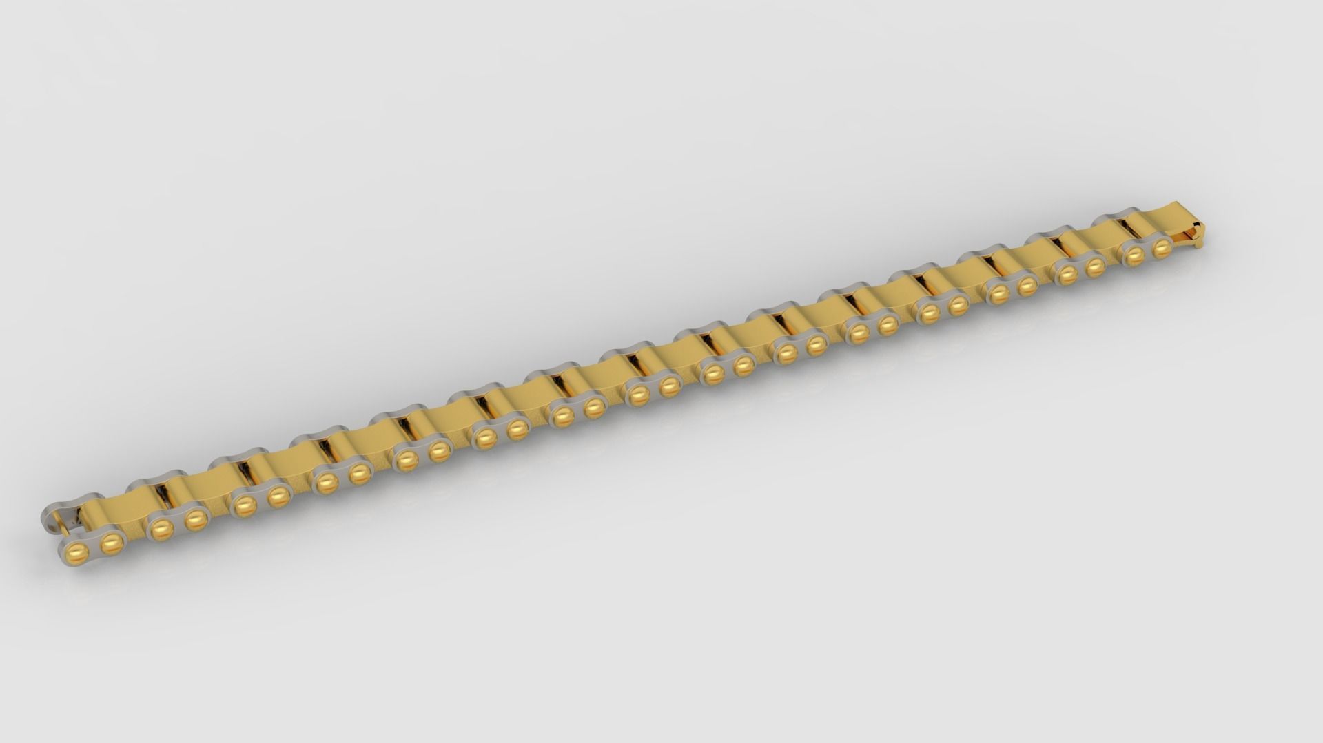 Men bracelet A35 3D print model_2