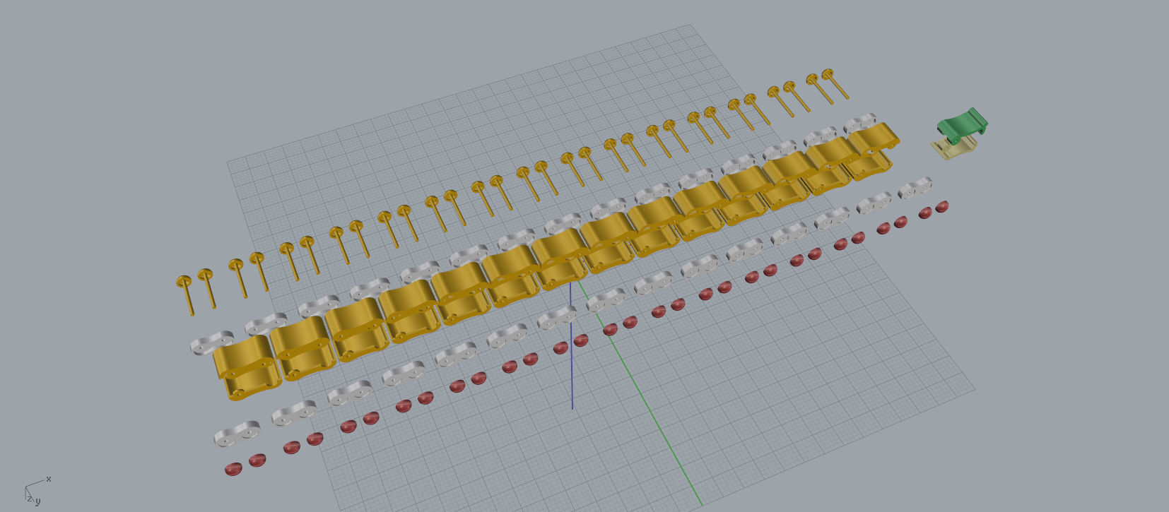 Men bracelet A35 3D print model_13