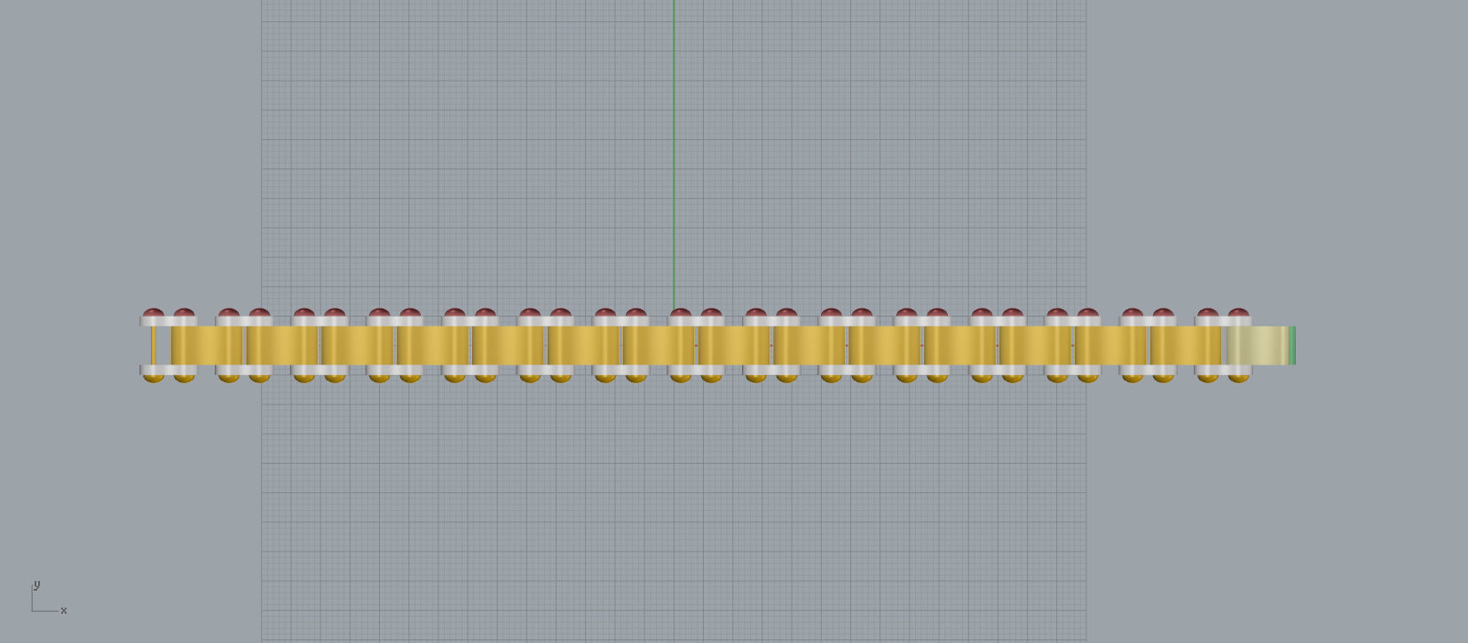 Men bracelet A35 3D print model_7