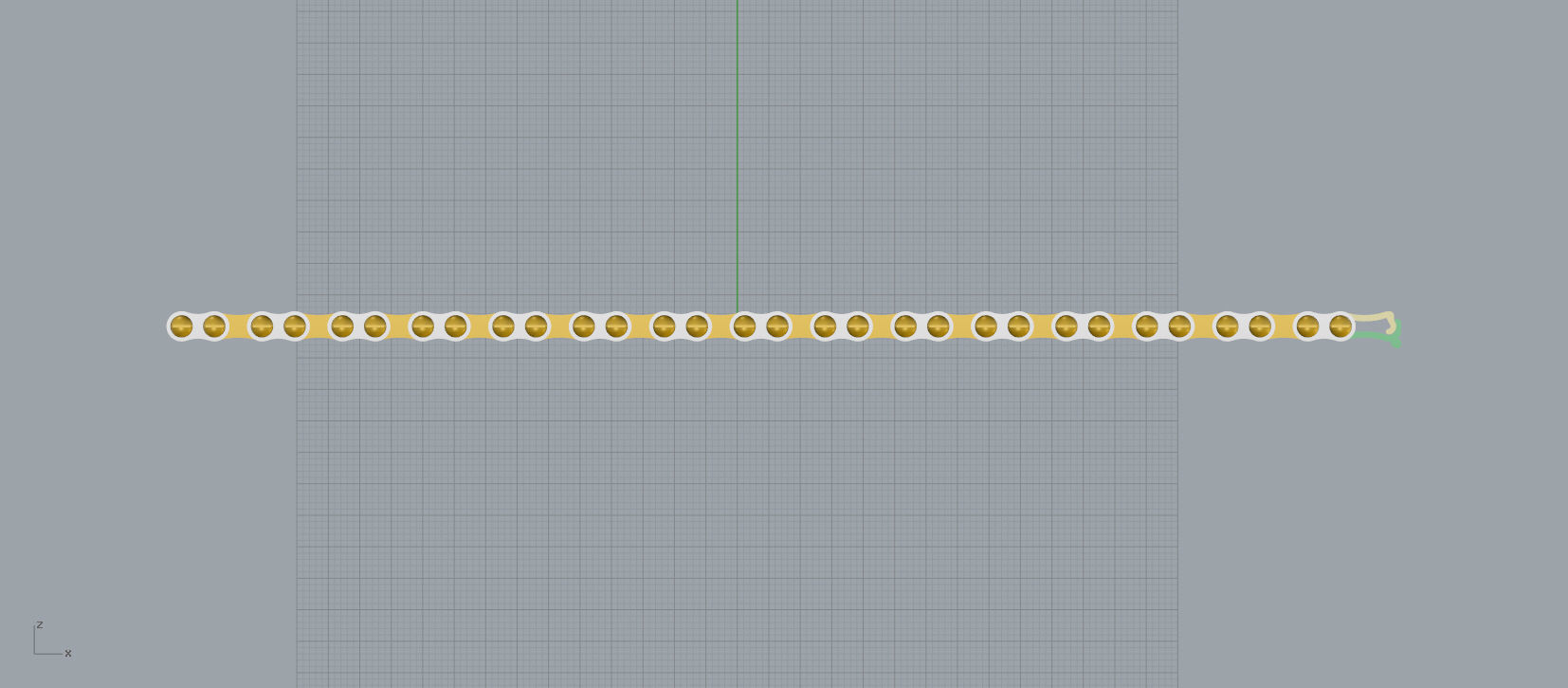 Men bracelet A35 3D print model_8