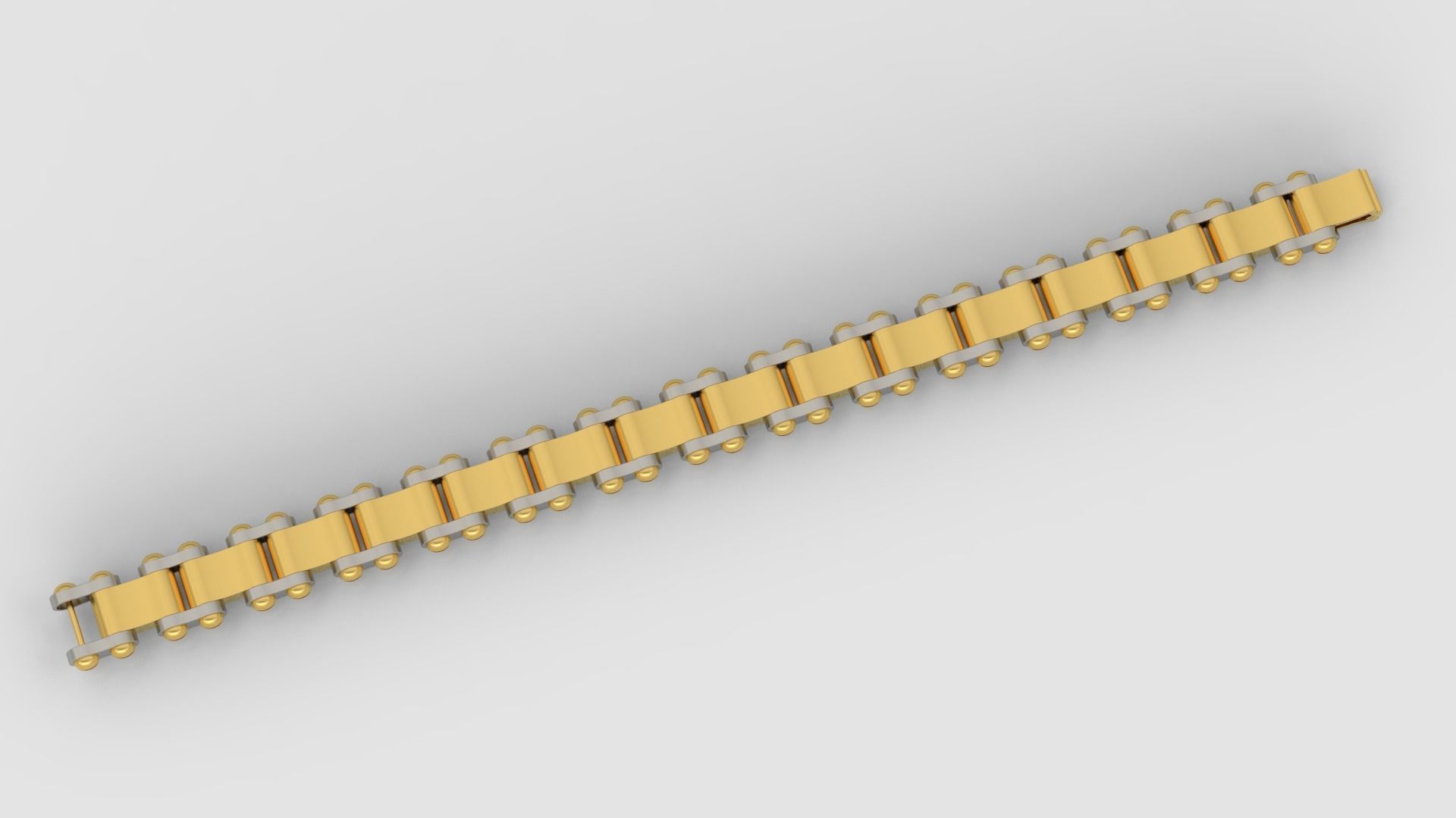 Men bracelet A35 3D print model_4