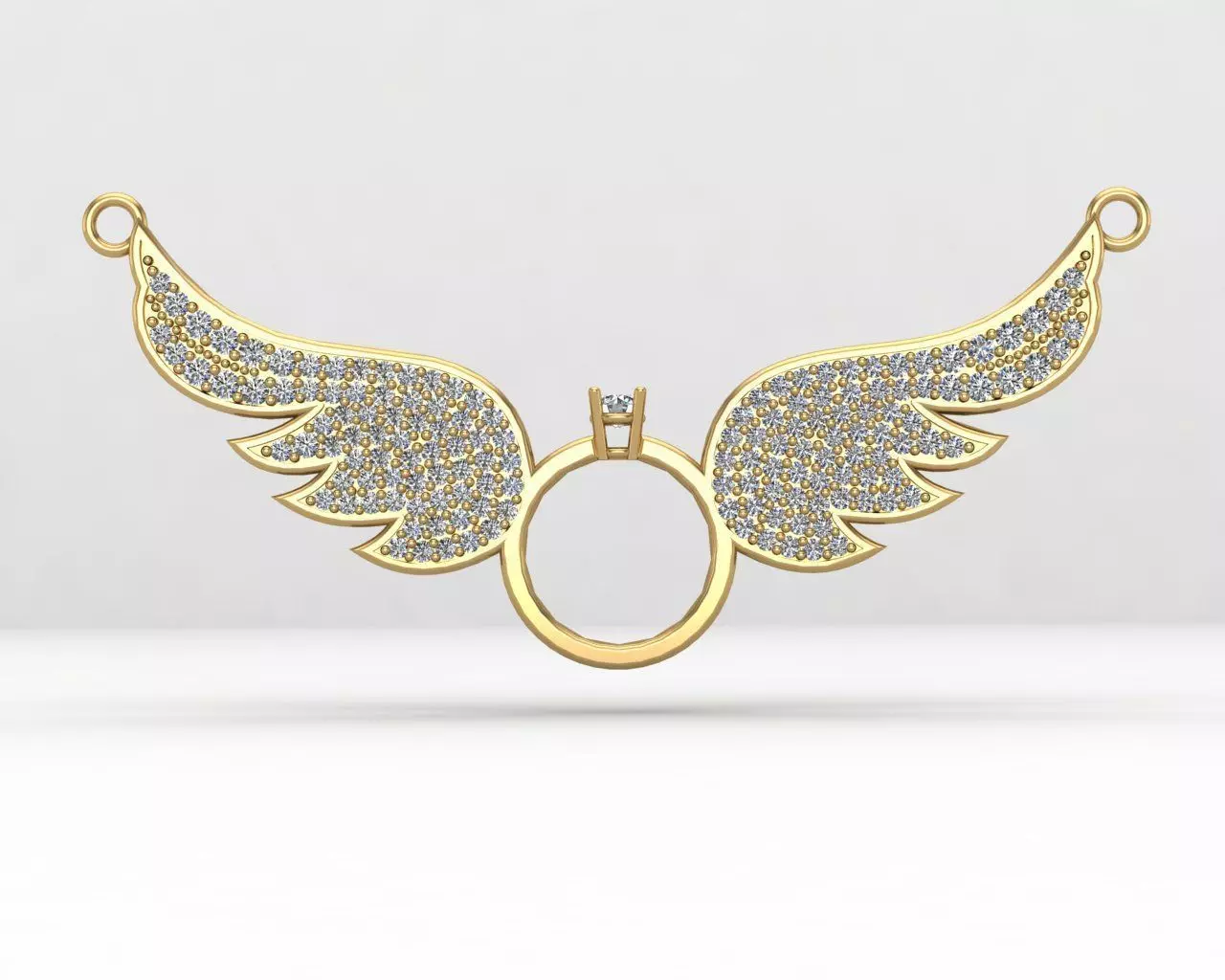 Wings necklace jewelry 20-MP 3D print model