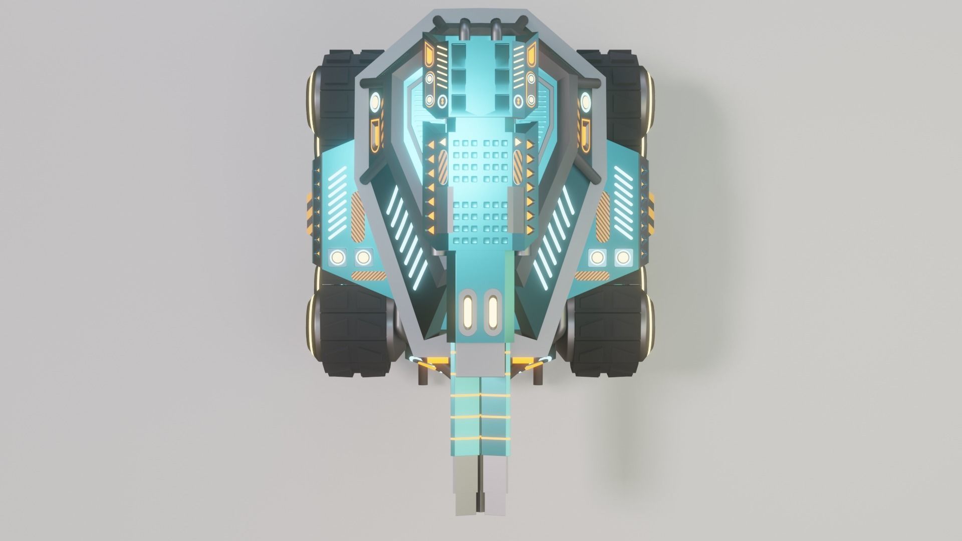 Stylized Sci fi Tank 3D model | CGTrader
