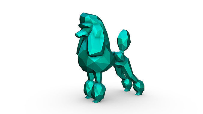 Poodle figure 3D print model