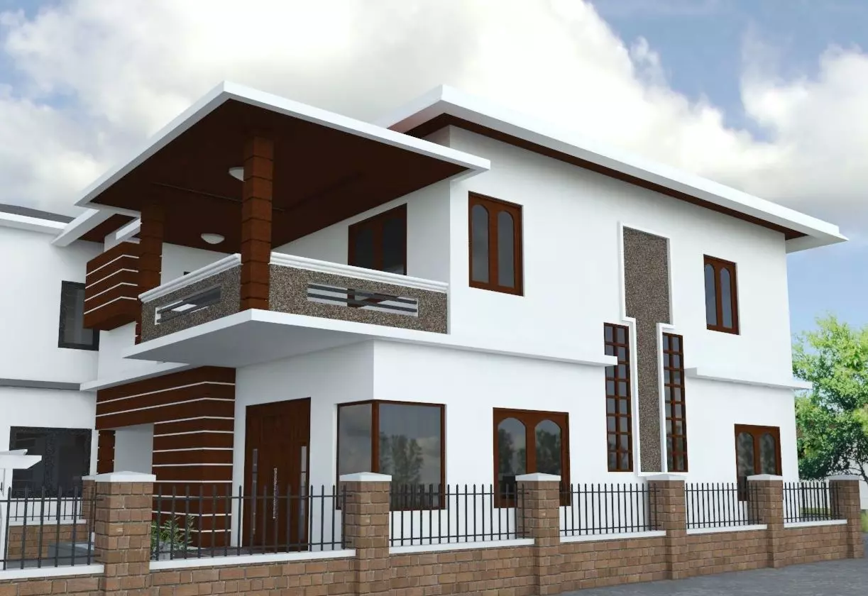 2 storey Building 3D model