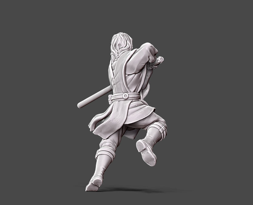 Dark adept - 35mm scale 3D print model_3