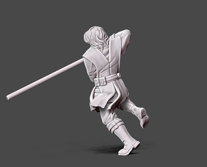 Dark adept - 35mm scale 3D print model_2