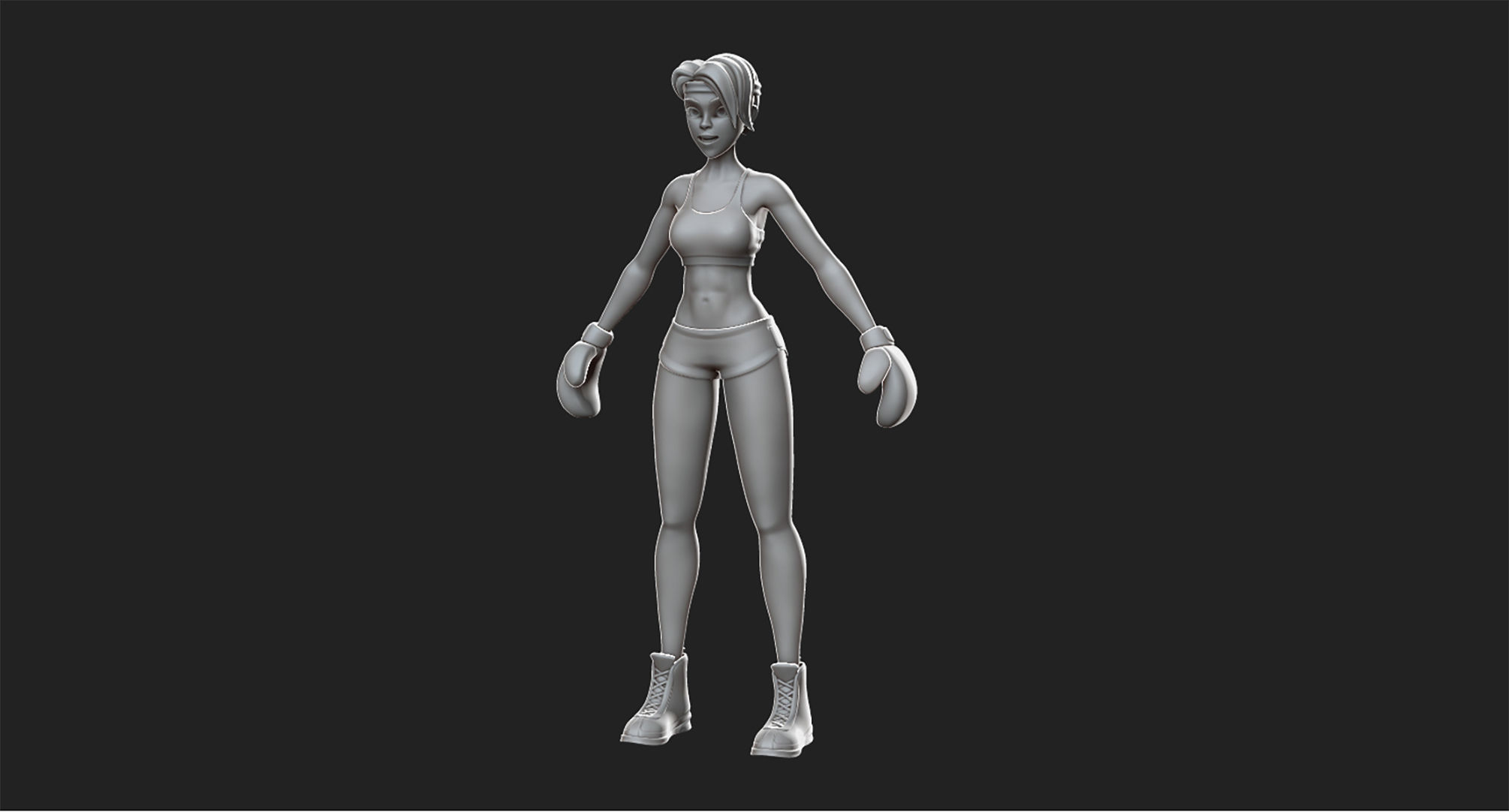 Girls basemeshes pack 3D Model Collection_9