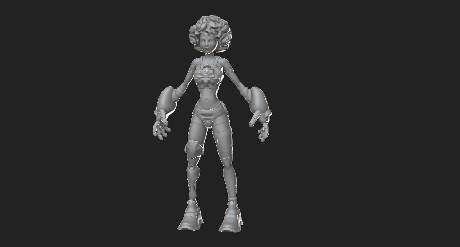 Girls basemeshes pack 3D Model Collection_5