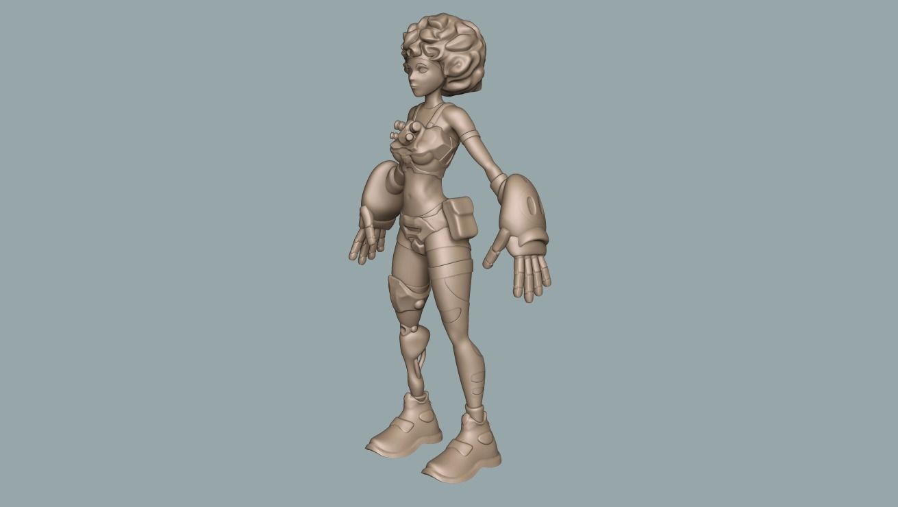Girls basemeshes pack 3D Model Collection_25
