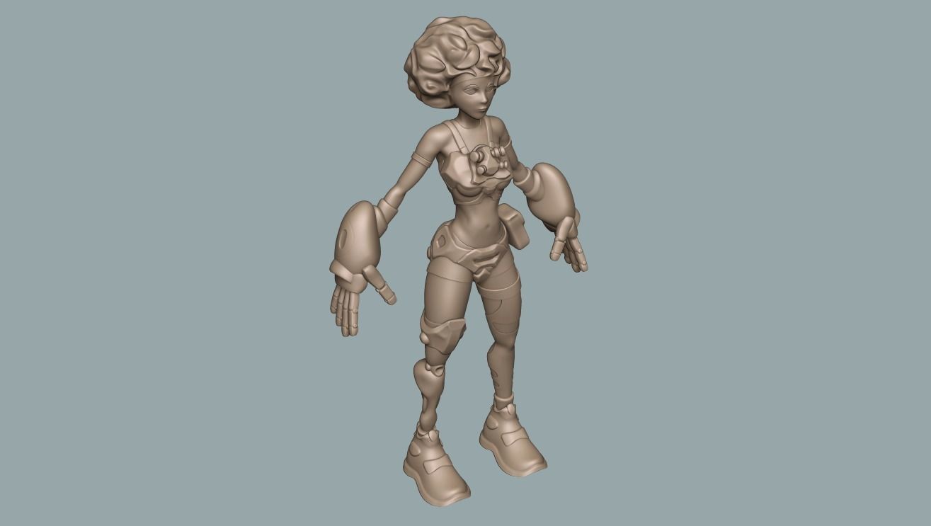 Girls basemeshes pack 3D Model Collection_27