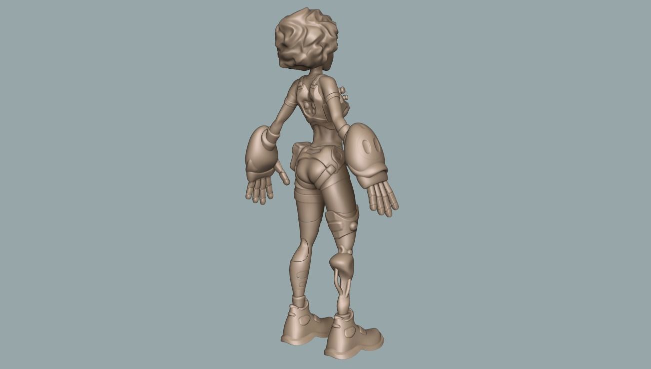 Girls basemeshes pack 3D Model Collection_23