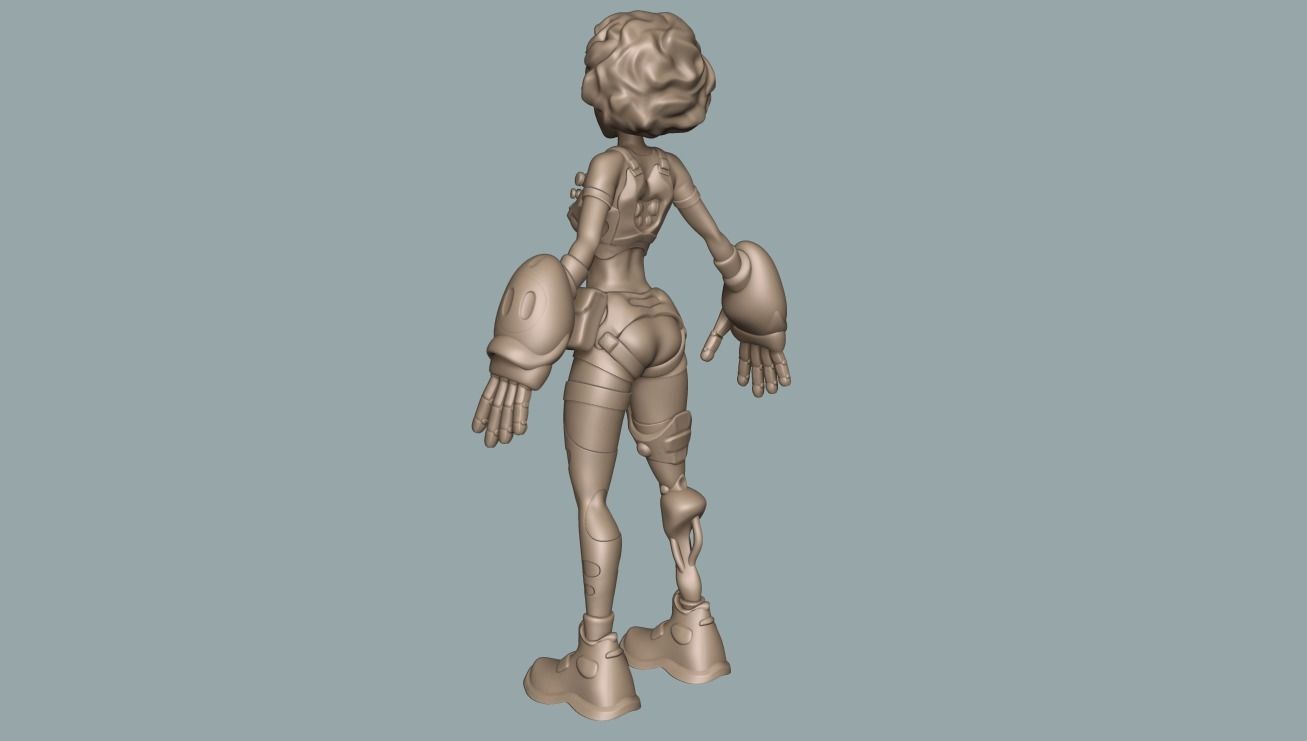 Girls basemeshes pack 3D Model Collection_24