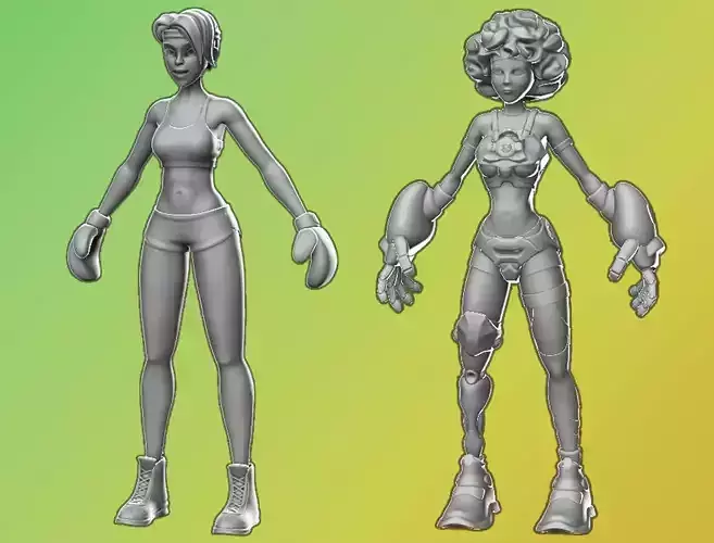Girls basemeshes pack 3D Model Collection