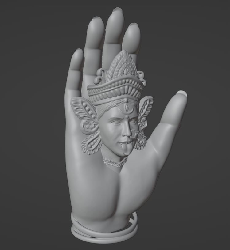 Maa Tara or Kali - Goddess of Ultimate Power 3D print model_7