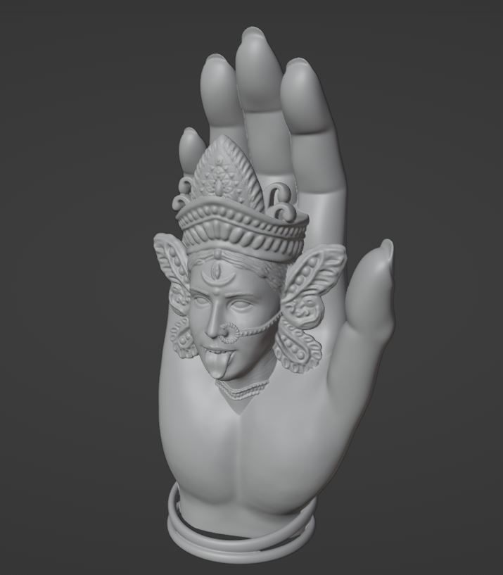 Maa Tara or Kali - Goddess of Ultimate Power 3D print model_1