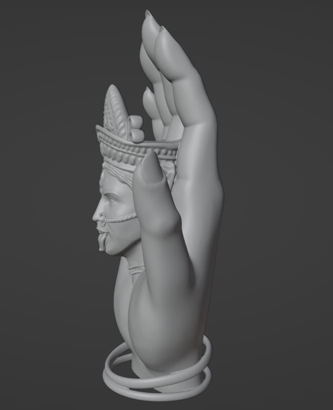 Maa Tara or Kali - Goddess of Ultimate Power 3D print model_2