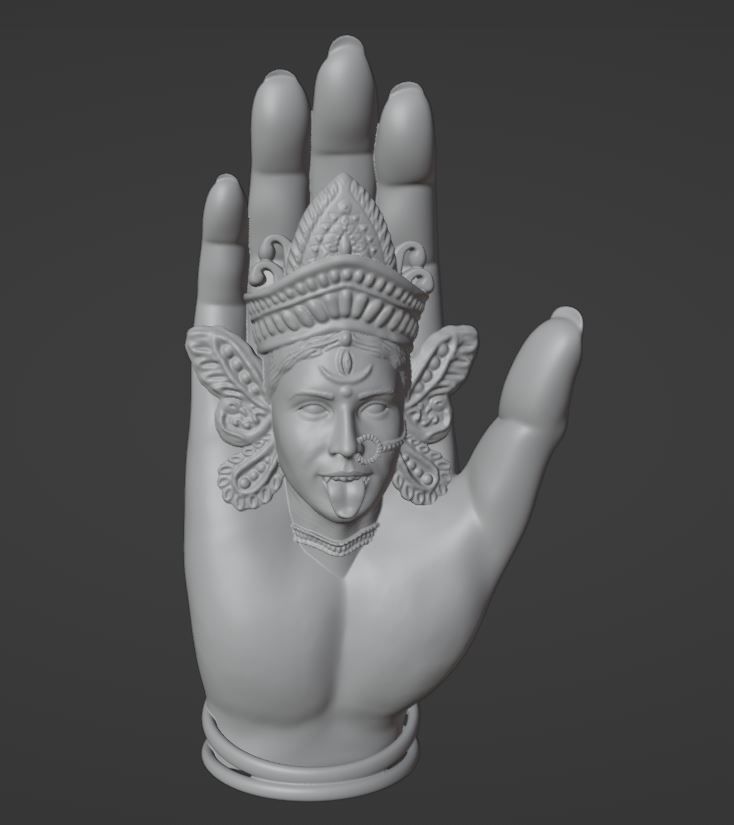 Maa Tara or Kali - Goddess of Ultimate Power 3D print model_8