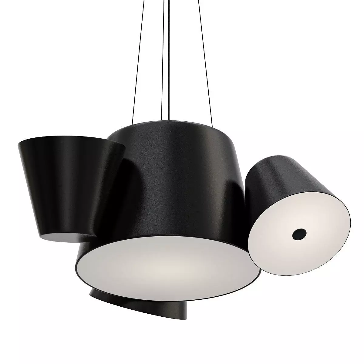 ADELA pendant light with three lights hanging from it 3D model_0