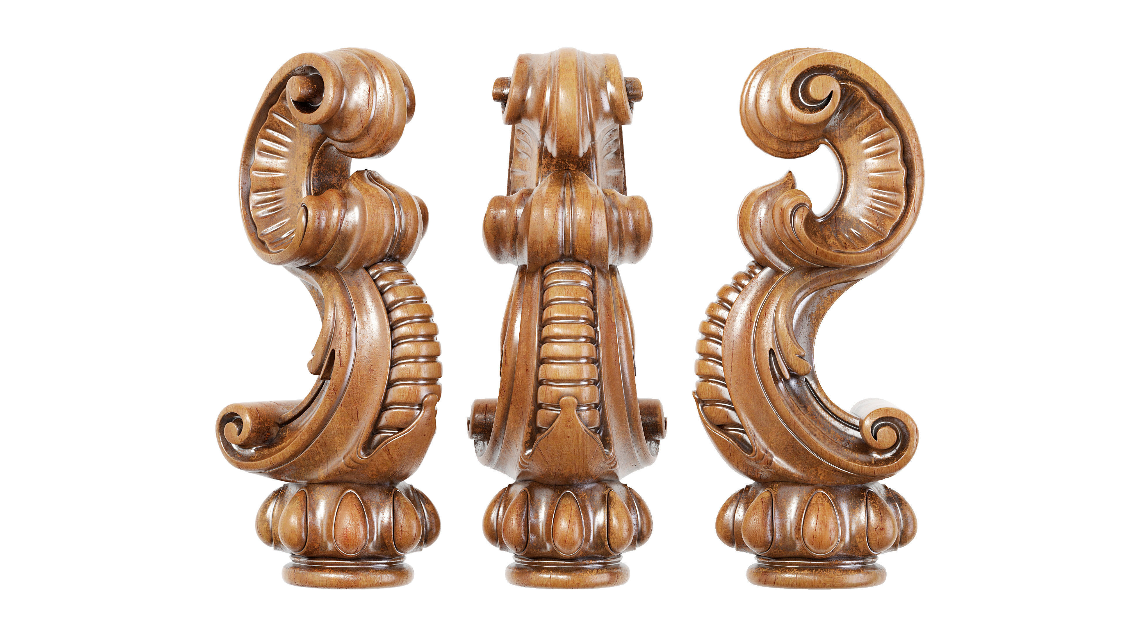 Classic leg 032 3D model_2