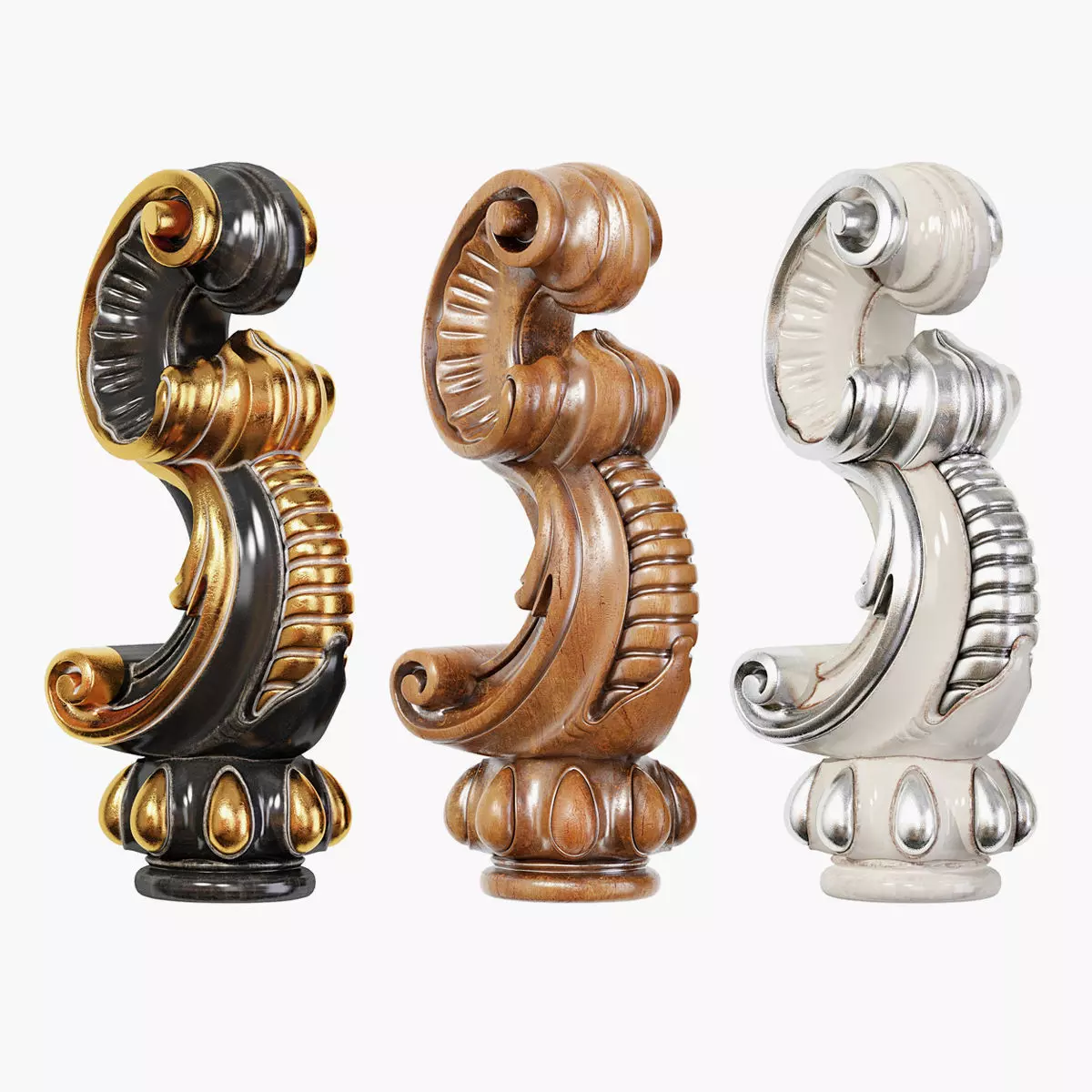 Classic leg 032 3D model_0