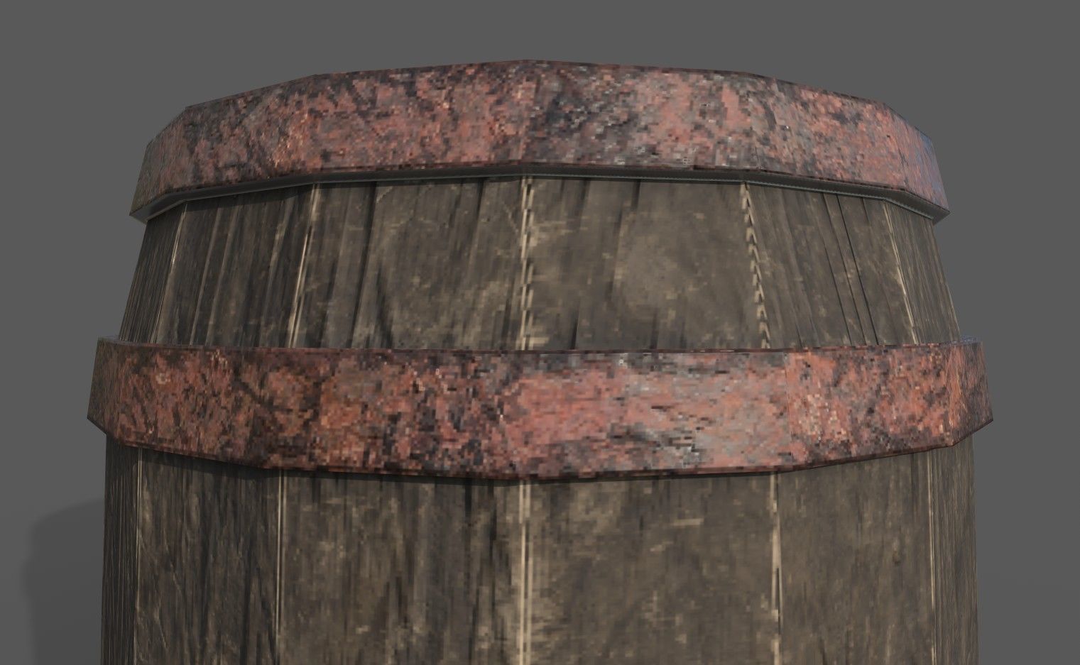 Barel With PBR Texture and Low-poly 3D model_4