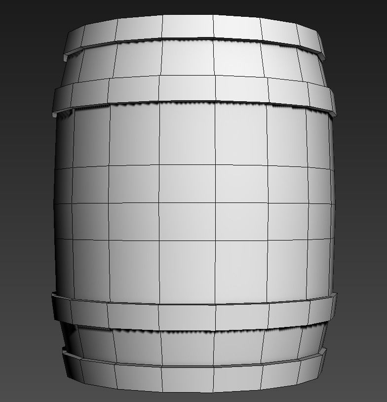 Barel With PBR Texture and Low-poly 3D model_7