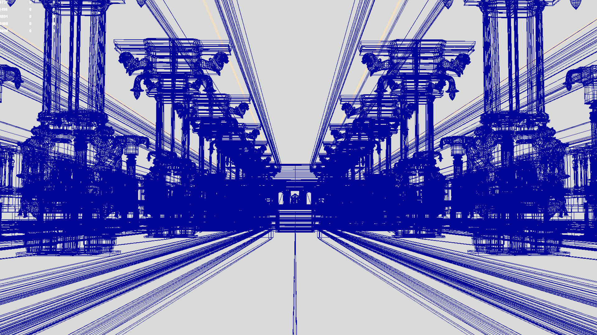 god murugan temple interior 3D model_23