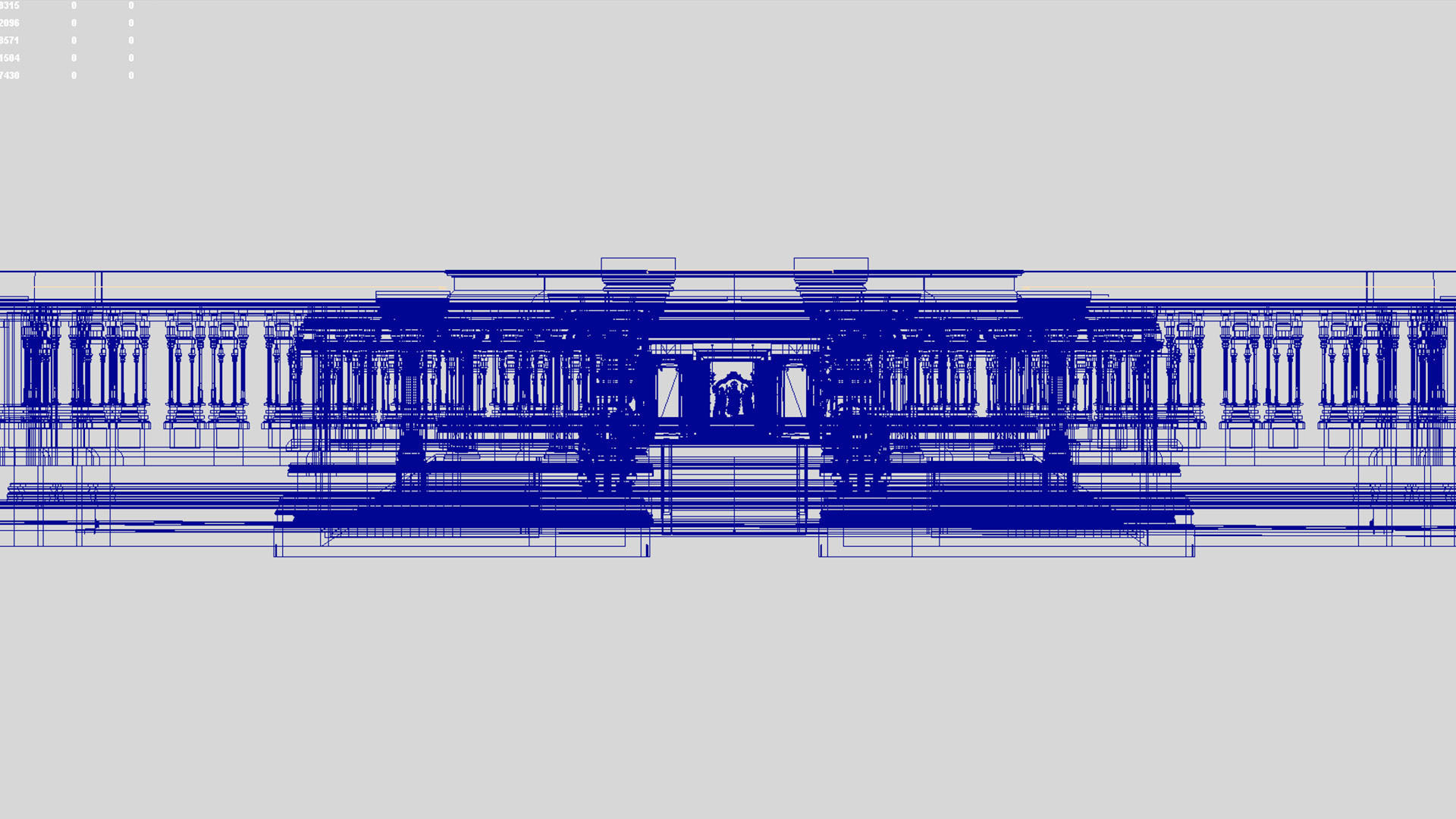 god murugan temple interior 3D model_22