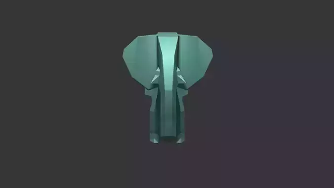 Low-poly Elephant  Free 3D model