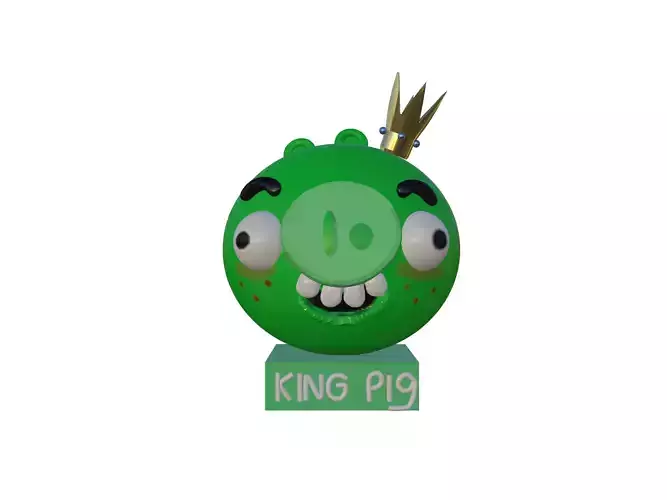 Trophy King Pig Smooth Cheeks in Angry birds by Sunsoul 3D print model