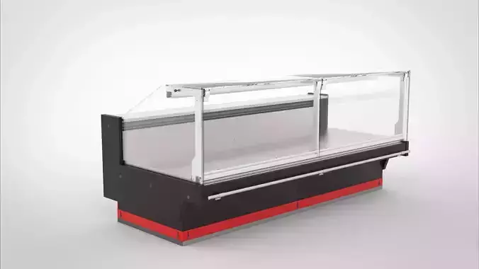 Commercial showcase for supermarket 