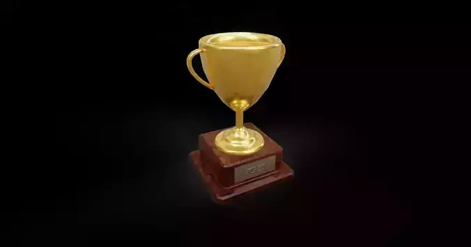 Trophy from Maze Mart Challenge Low-poly 3D model