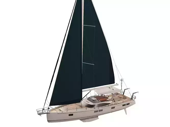 Sailing Yacht Hylas H57 3D model