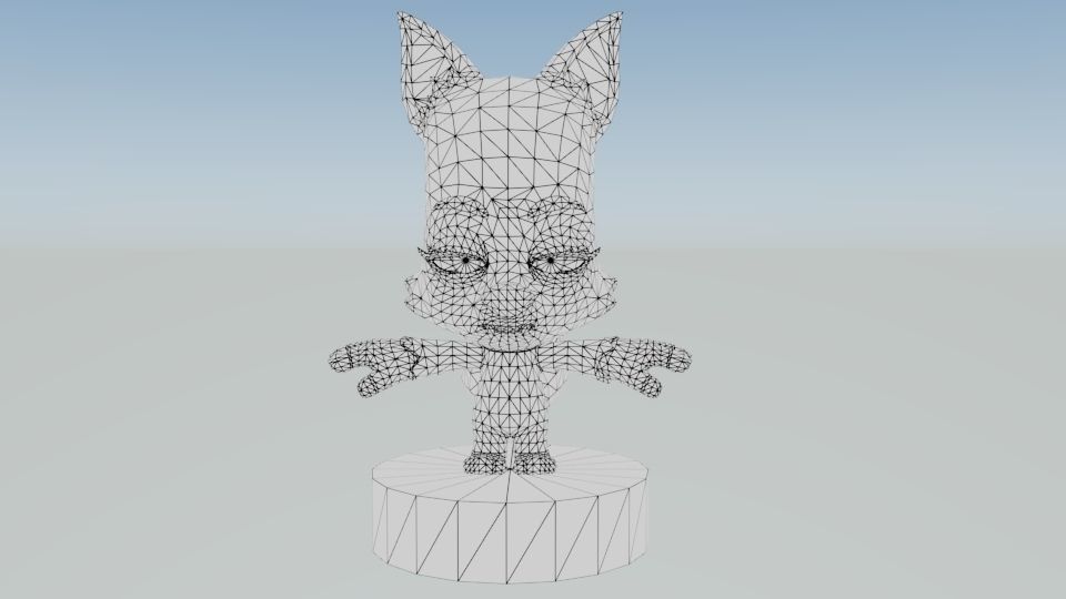 cartoon fox Nix 3d printed ready cool for your kids 3D print model_1