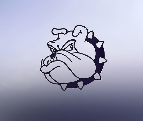 2D ART DOG 3D print model