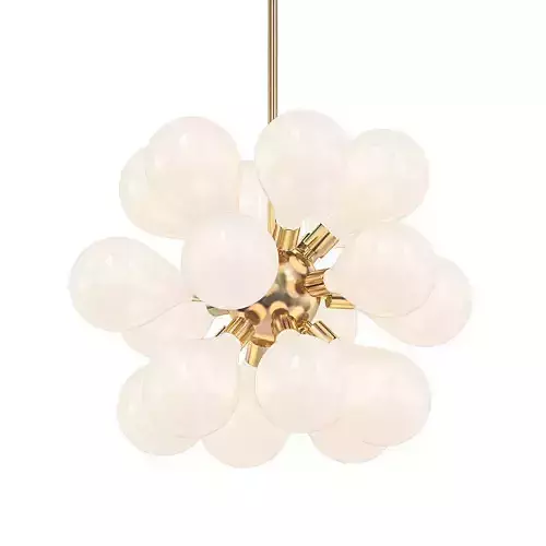Cintola chandelier with balls hanging from it