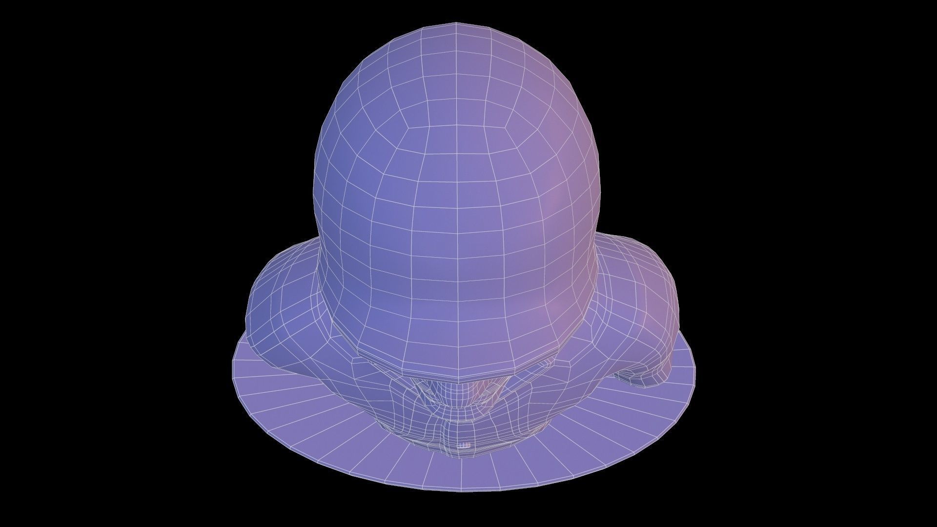 Statue Soldier Low-poly 3D model_16