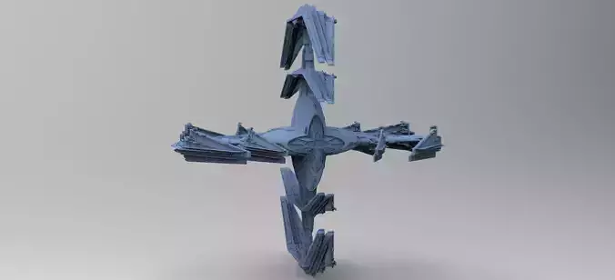 Sci-Fi Ocean Tech ship barrior ship 2