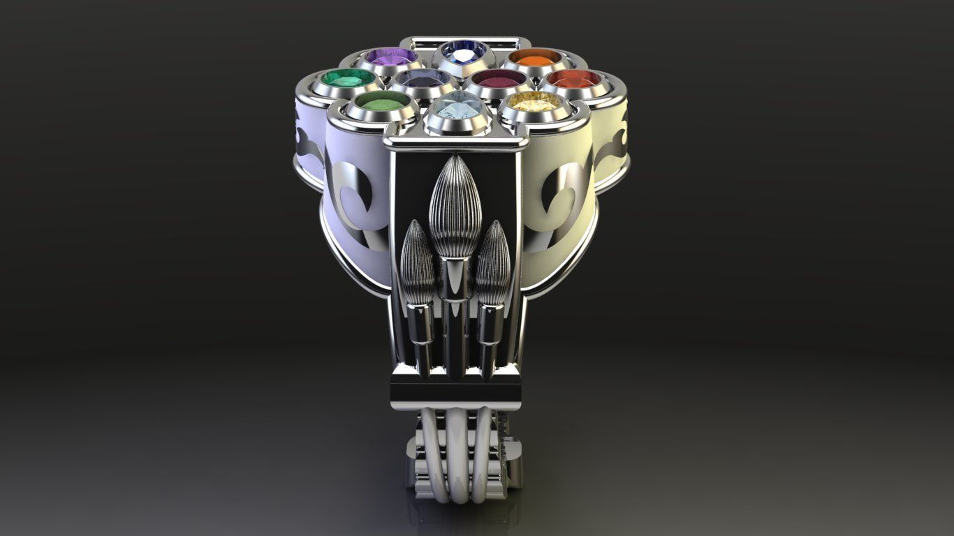 Mens ring STL 3D print model_4