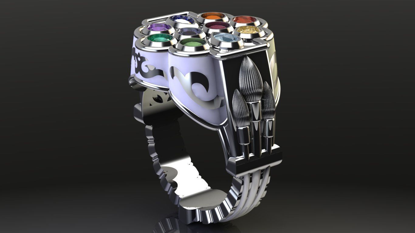 Mens ring STL 3D print model_3