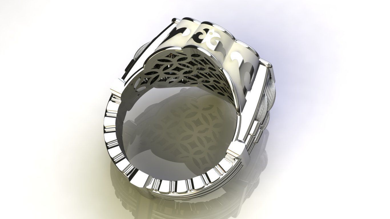Mens ring STL 3D print model_9