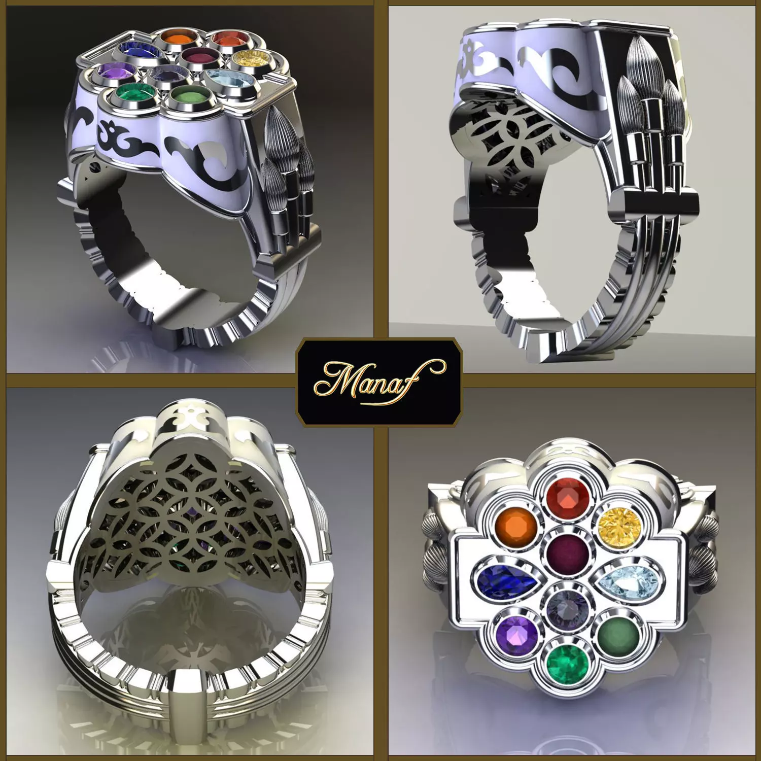 Mens ring STL 3D print model_0