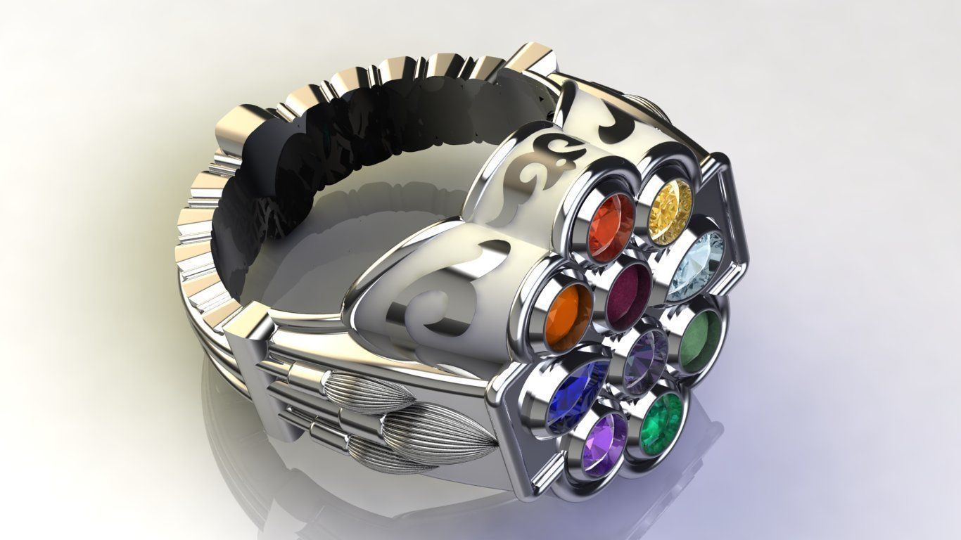 Mens ring STL 3D print model_8