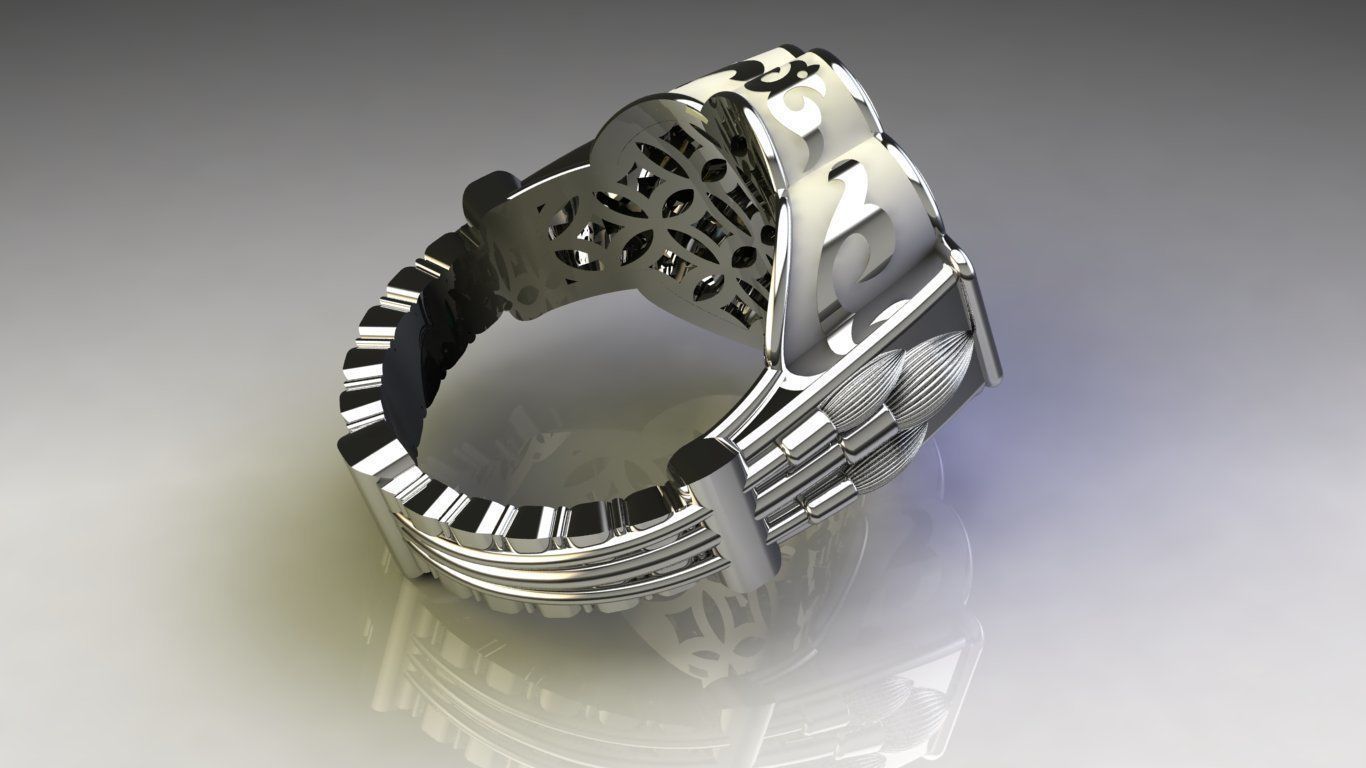 Mens ring STL 3D print model_7