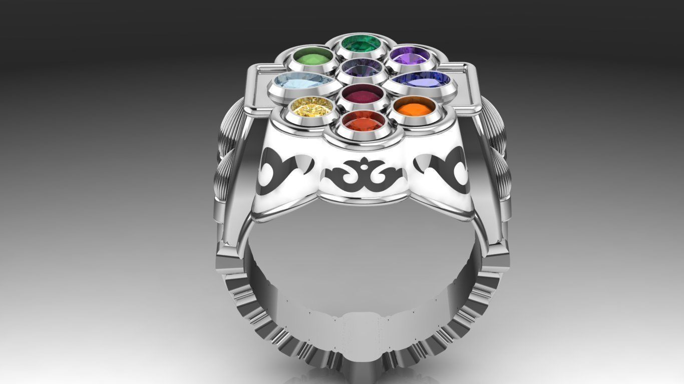 Mens ring STL 3D print model_5