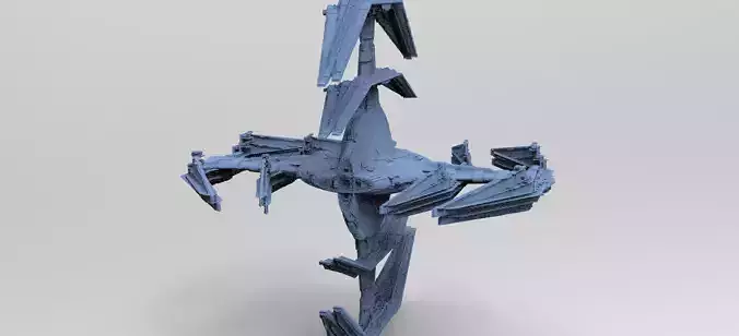 Sci-Fi Ocean Tech ship barrior ship 4 