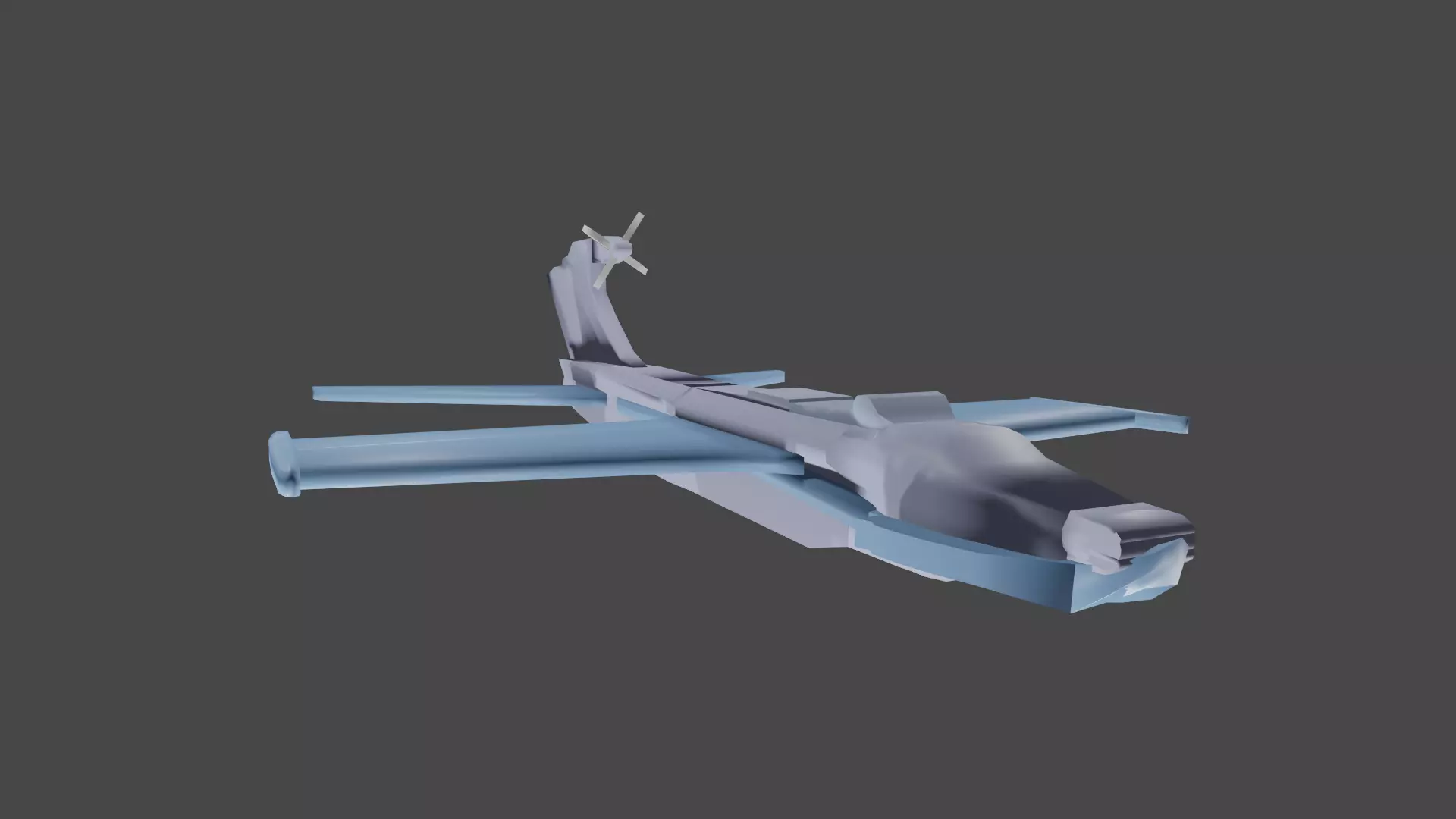 Ekronoplane military aircraft 3D model