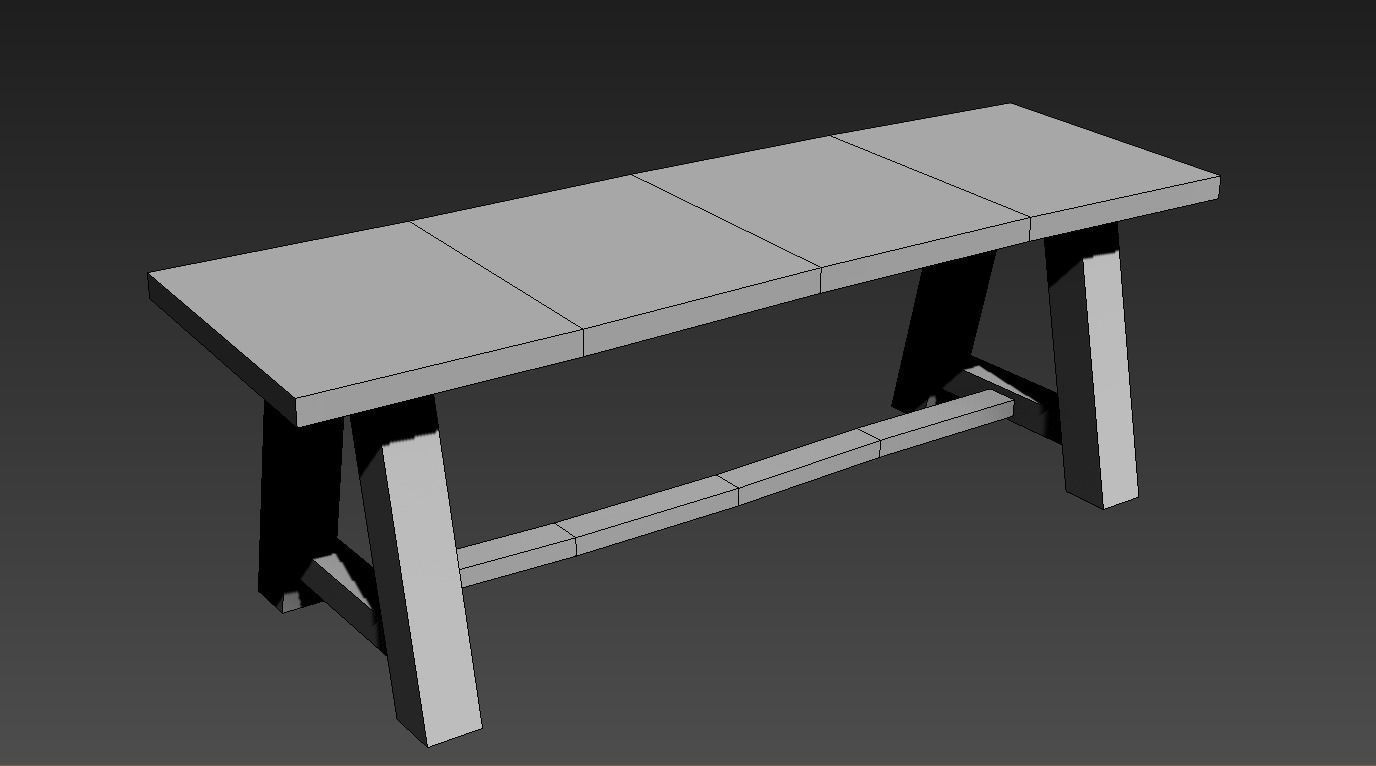 Sit Low poly With PBR Texture Low-poly 3D model_6