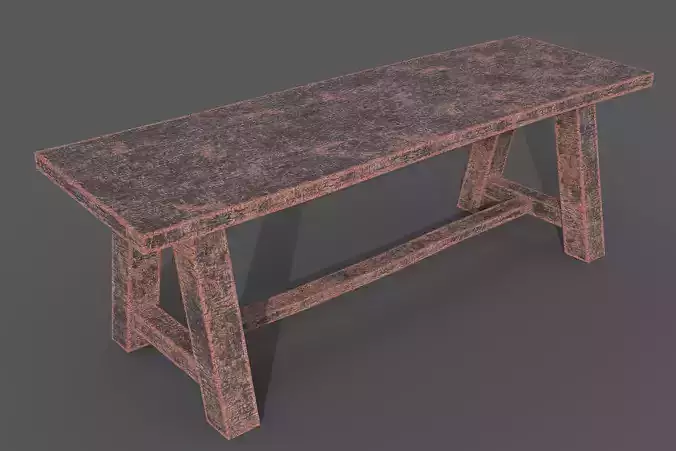 Sit Low poly With PBR Texture  Low-poly 3D model